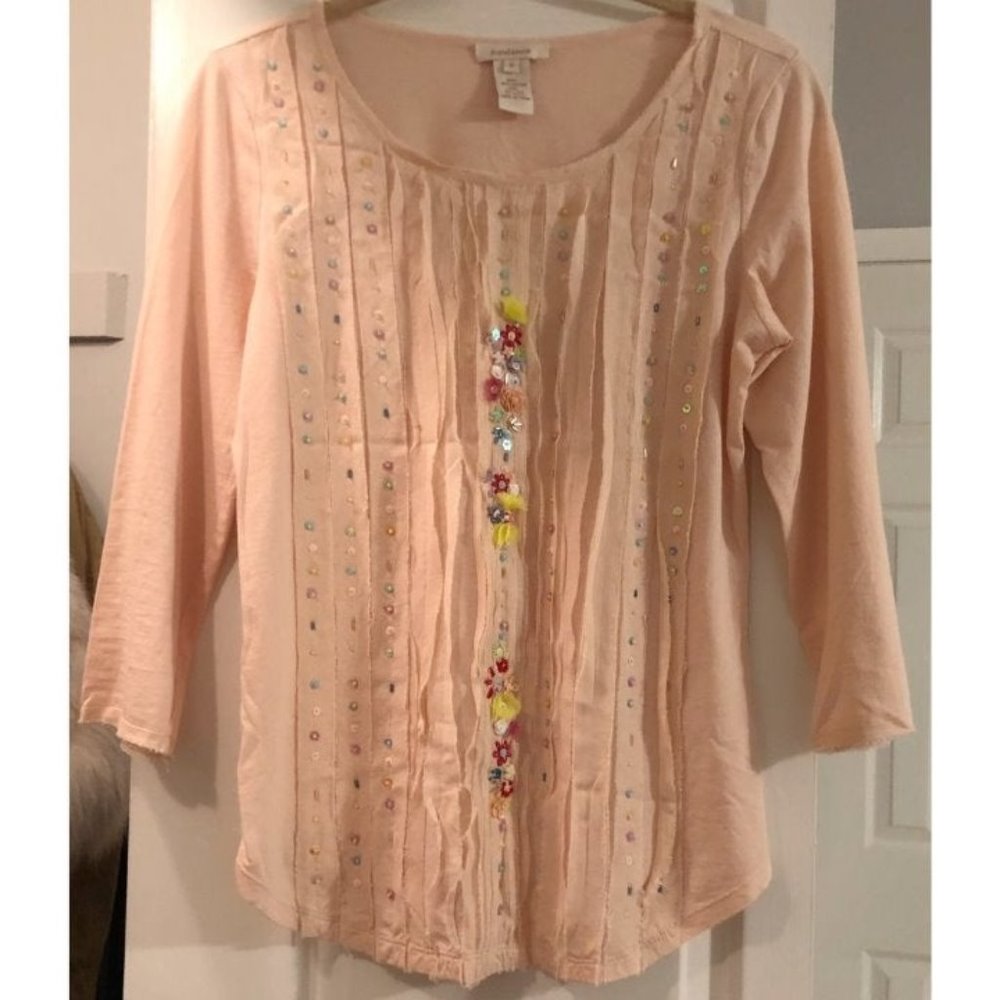 Sundance catalog pale pink top